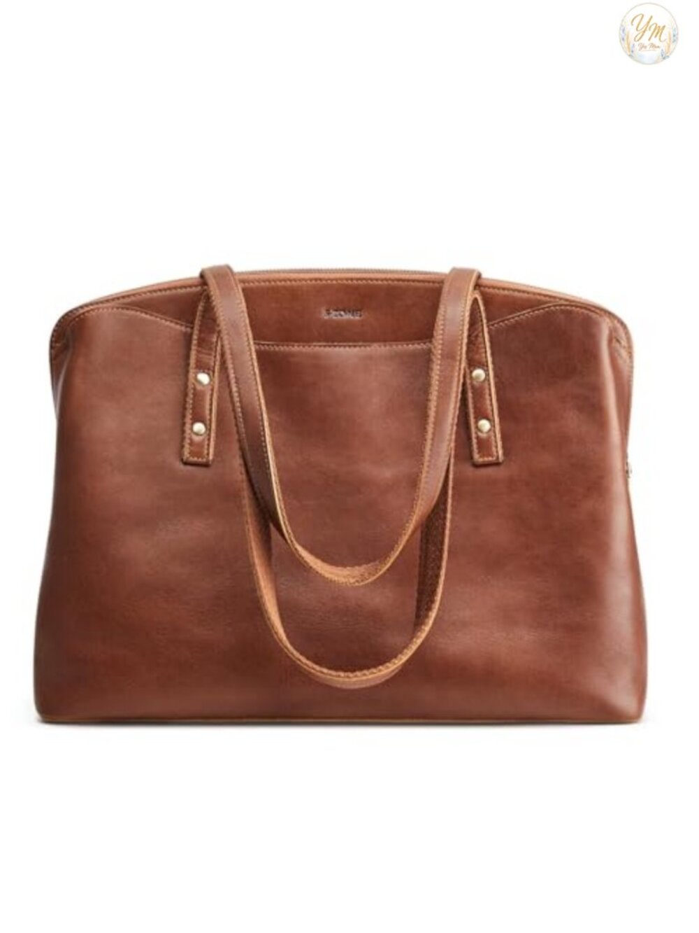 Full Grain Cattle Leather Tote Bag Large Capacity Shoulder Handbag